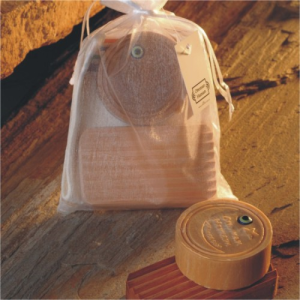 'Ottoman Hamam' Sabun + Kese + Ahşap Sabunluk Seti